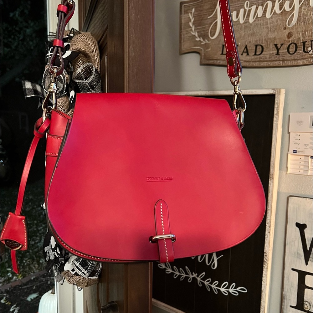 Dooney & Bourke Red Alto Saddle Bag & wallet